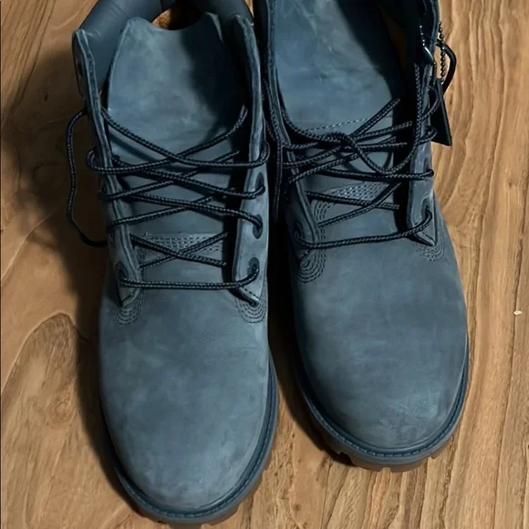 Timberland | Shoes | Size 6 Timberlands Blue Worn 3 Times  display picture 3